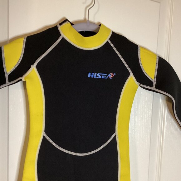 Hisea Scuba Donkey Wetsuit Kids Size 6 Long Sleeve Legs Full Suit Water Sports - Picture 2 of 7